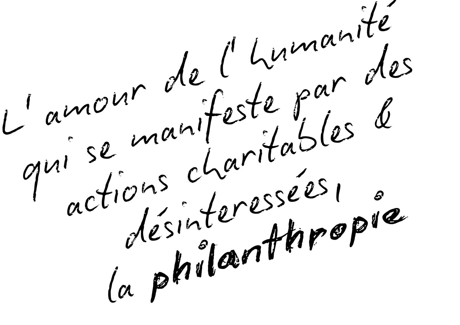 Message de remerciement reçu